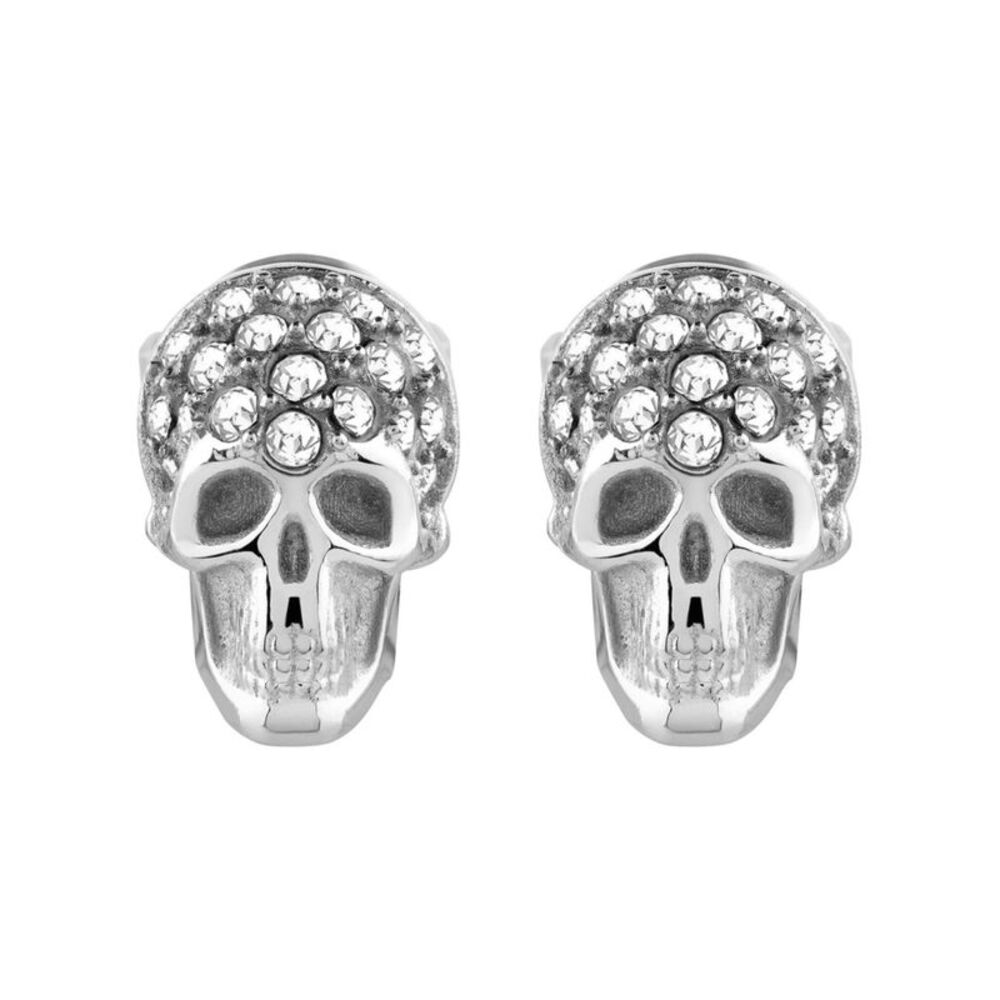 Philipp Plein Plein Enigma Crystal Stud Earrings Mens